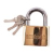 Amtech 63mm Brass Tri Circle Padlock(2) Amtech 63mm Brass Tri Circle Padlock(2)